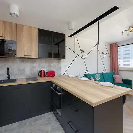 Modern One-bedroom In The Centre 550 M To The Palace Of Culture And Science By Renters